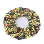 New Stunning Extra Large Satin Lined Bonnet Women Big Size Beauty Print Satin Silk Bonnet Sleep Night Cap Head Cover Bonnet Hat