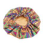 New Stunning Extra Large Satin Lined Bonnet Women Big Size Beauty Print Satin Silk Bonnet Sleep Night Cap Head Cover Bonnet Hat